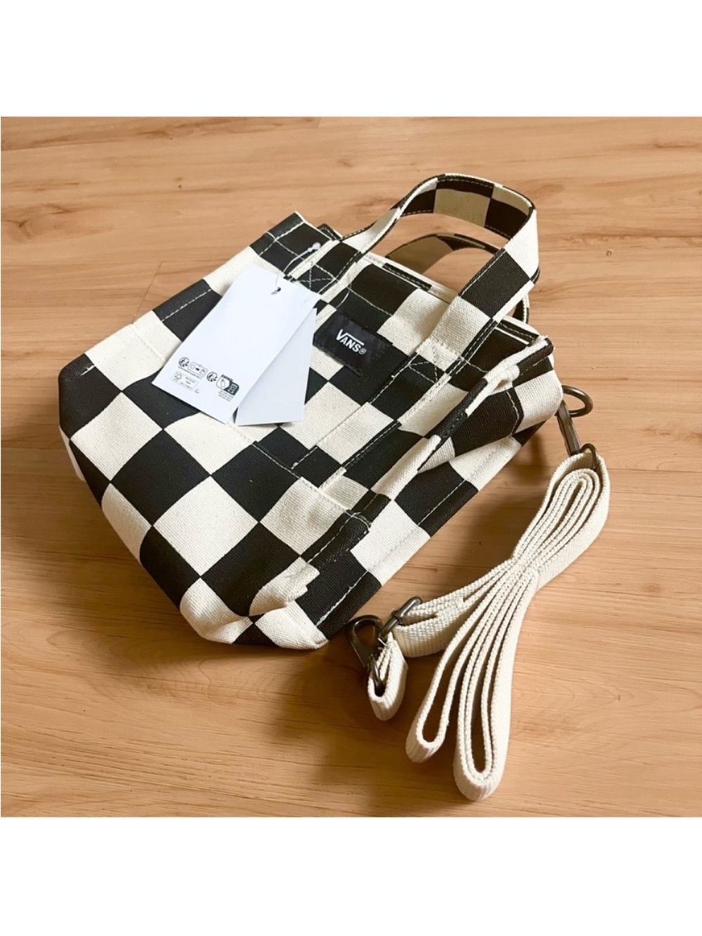 Vans Lil Pergs Checkerboard Tote Bag - Picture 8 of 11